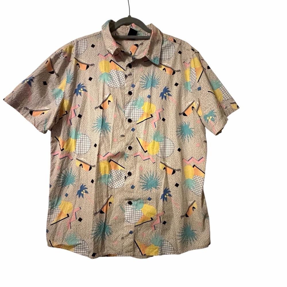 Men's Neff 90's Retro Surfer Short Sleeve Shirt XL